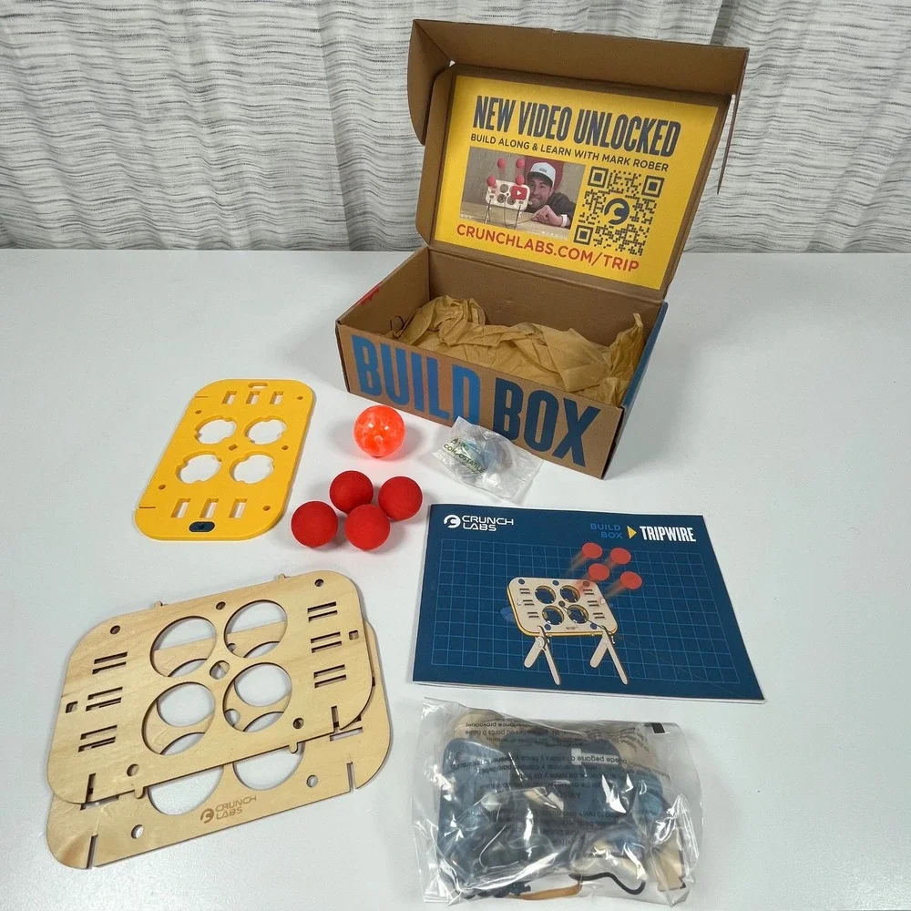 Crunch Labs Build Box Tripwire STEM Kit Mark Rober Engineering - PARTS ONLY READ